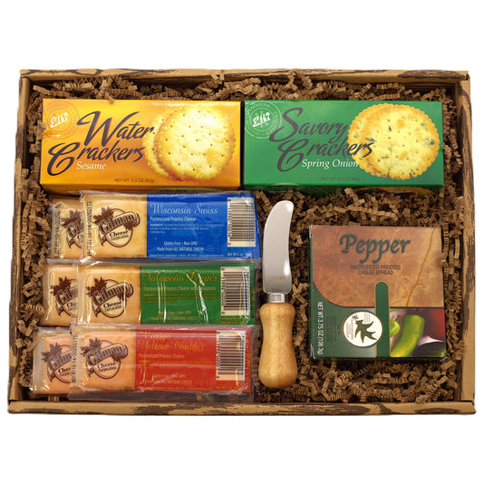 Gourmet Cheese Lovers Gift Box - Delight cheese enthusiasts with our Gourmet Cheese Lovers Gift Box. Perfect for any occasion!