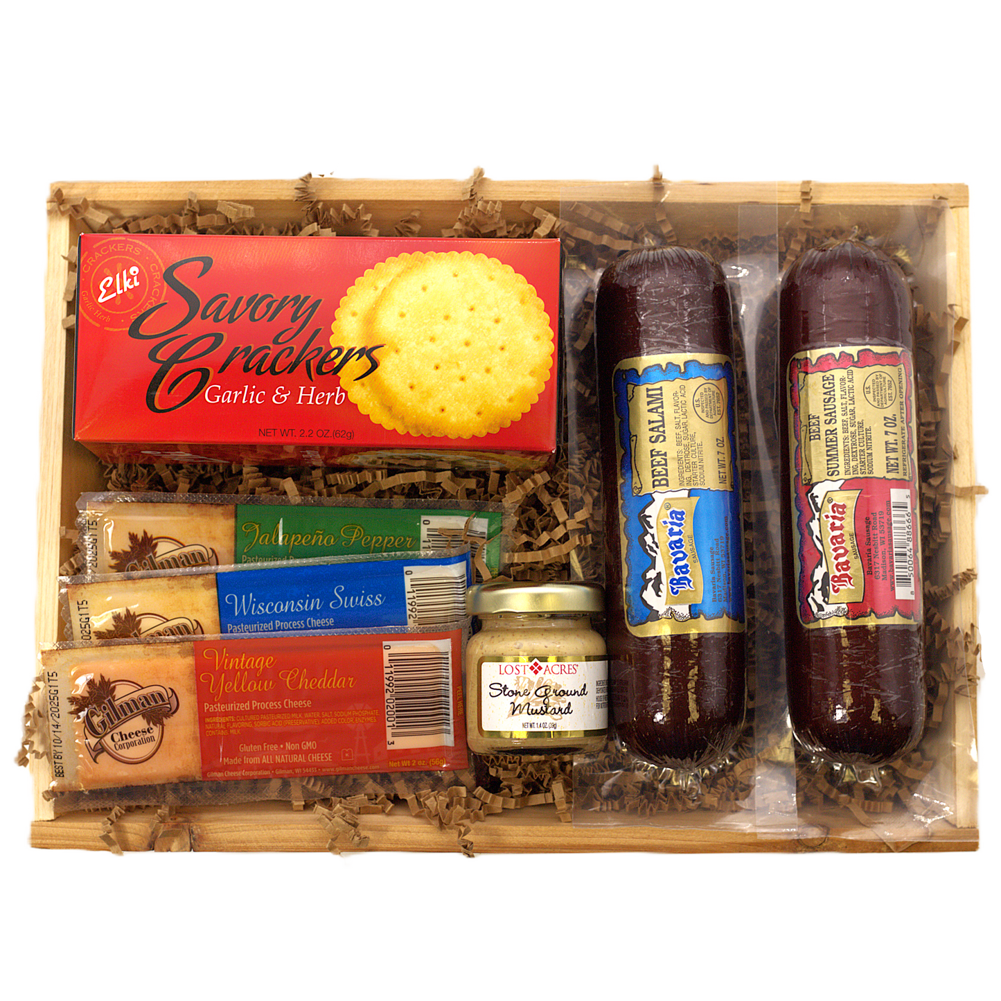 Rustic Meat & Cheese Crate