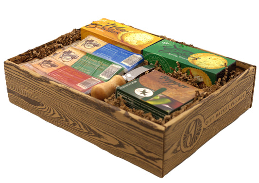 Gourmet Cheese Lovers Gift Box - Delight cheese enthusiasts with our Gourmet Cheese Lovers Gift Box. Perfect for any occasion!