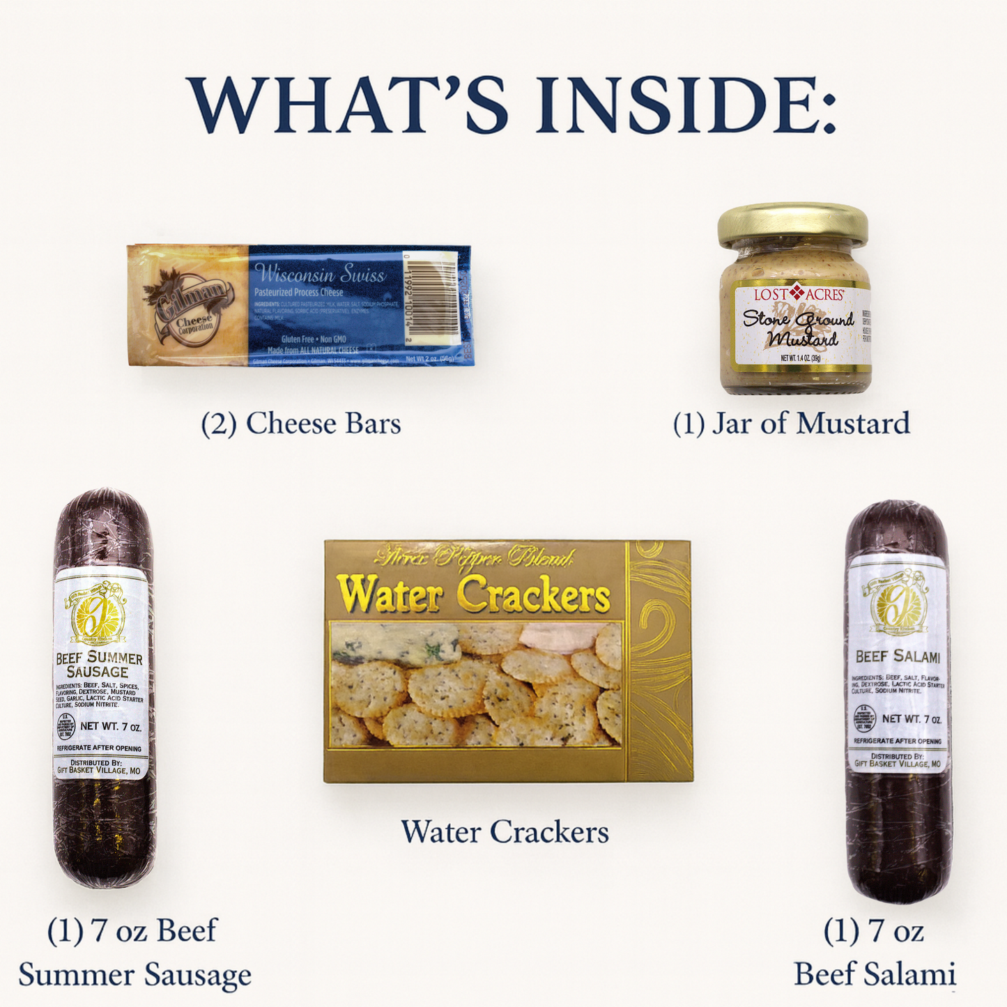 Gourmet Sausage & Cheese Gift Basket