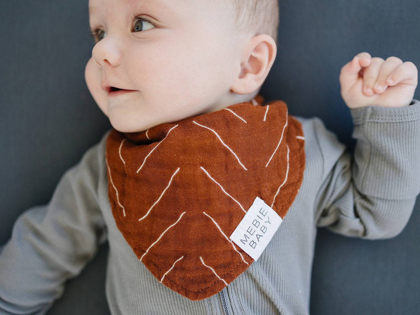 Rust Mudcloth Bib