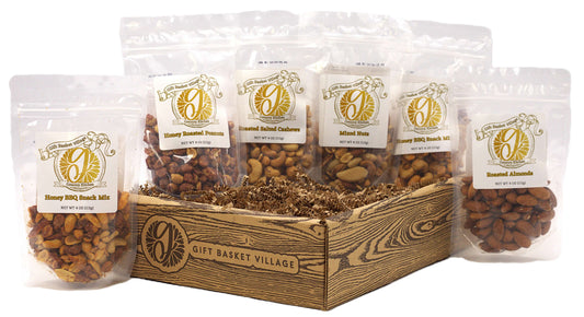 Nut Lover’s Deluxe Gift Box - Indulge in protein-packed gourmet nuts! Ideal gift for any occasion. Perfect for holidays, thank-yous, or office snacks.