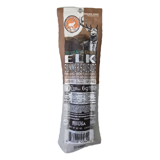Elk Jalapeno Cheese Summer Sausage (10 oz.)
