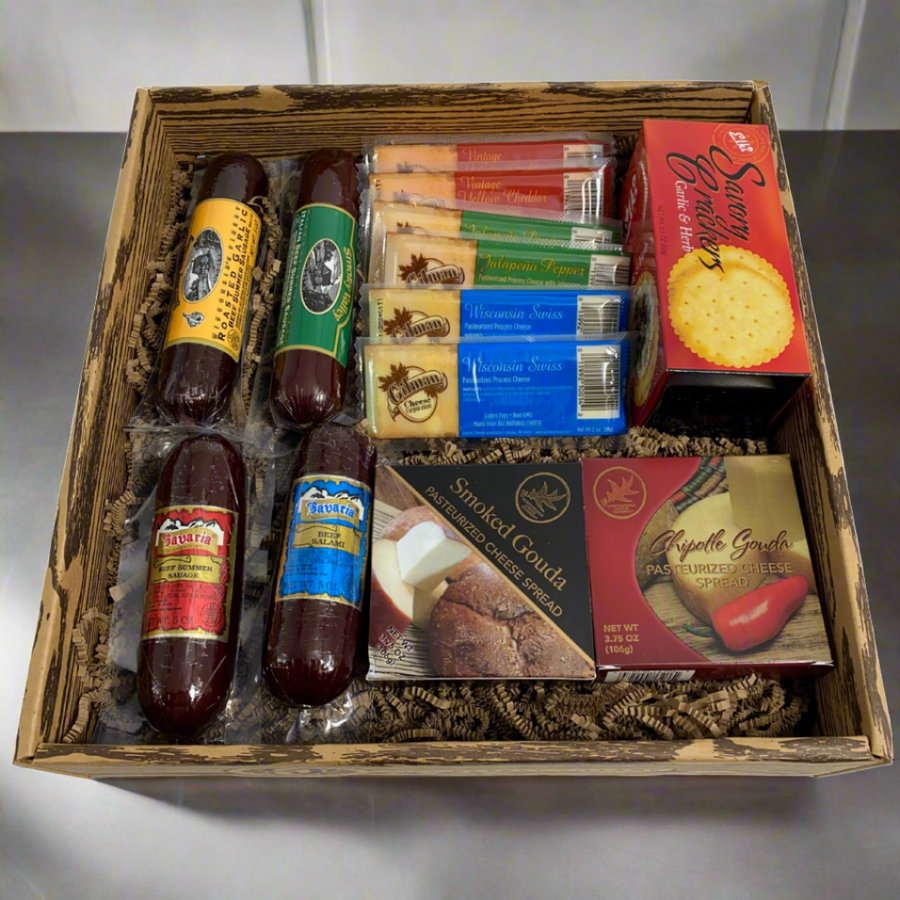 gift basket village large meat and cheese gift box
