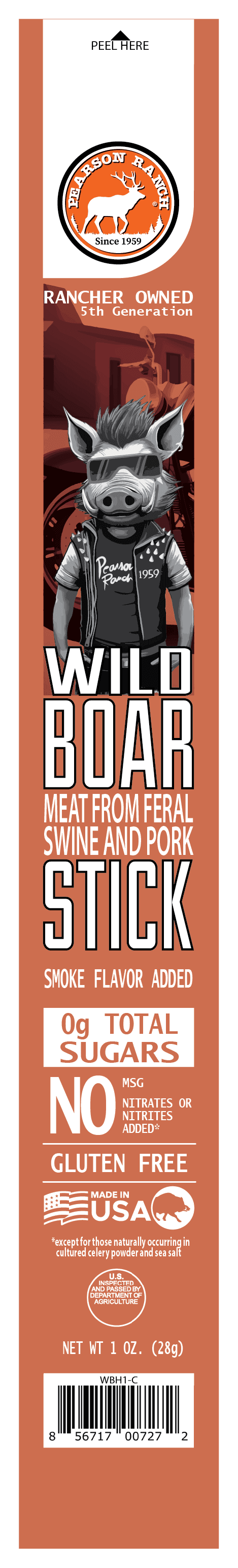 Wild Boar Hickory Snack Stick