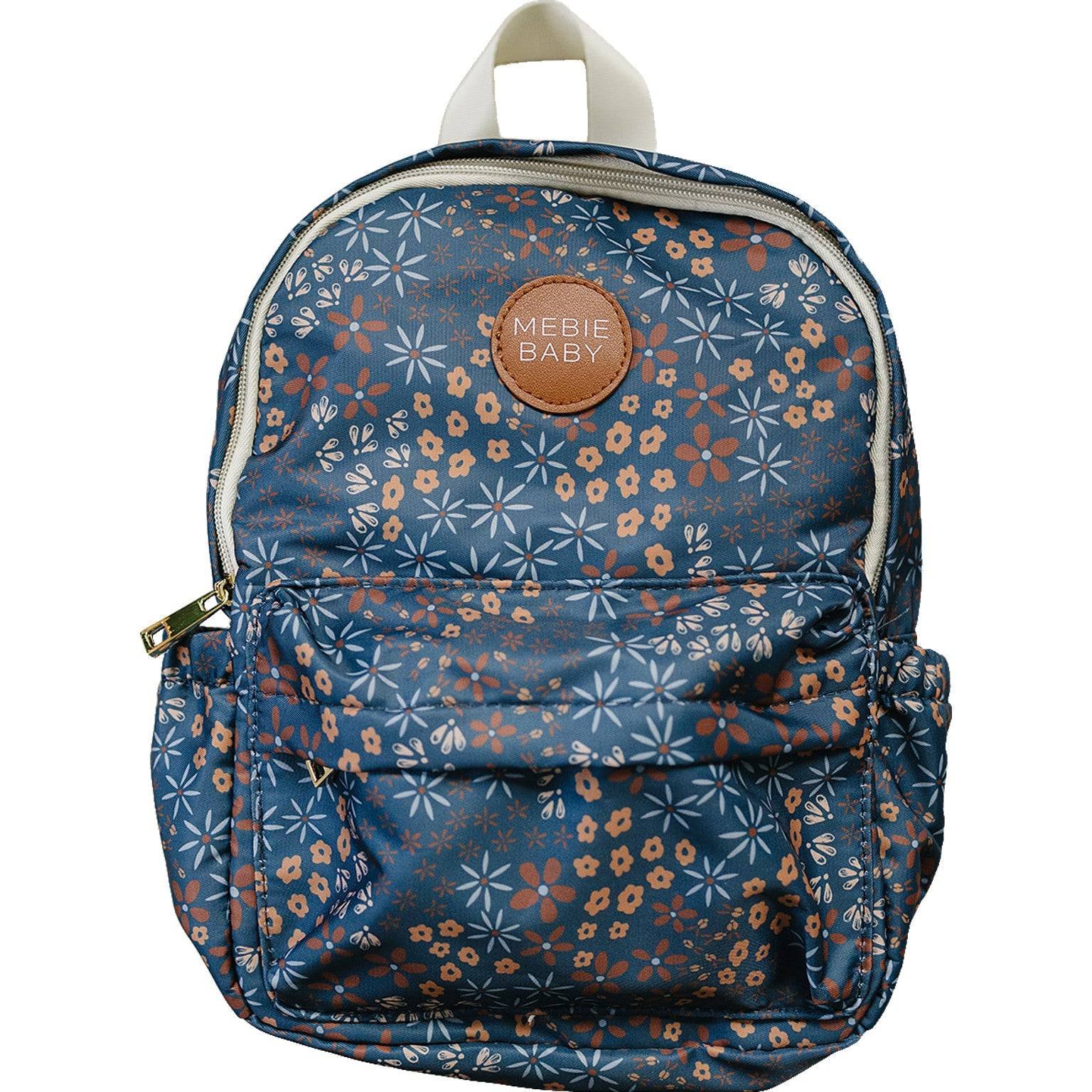 bebe mini backpack Mebie Baby Navy Floral Mini Backpack