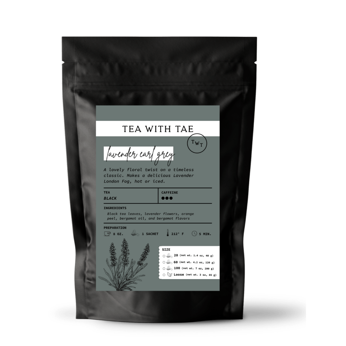 Lavender Earl Grey Pouch