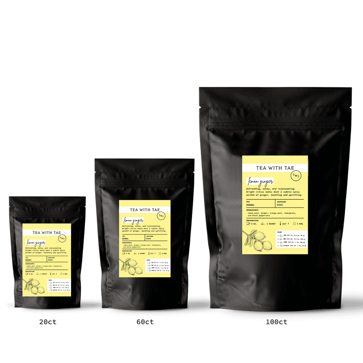 Lemon Ginger Pouch