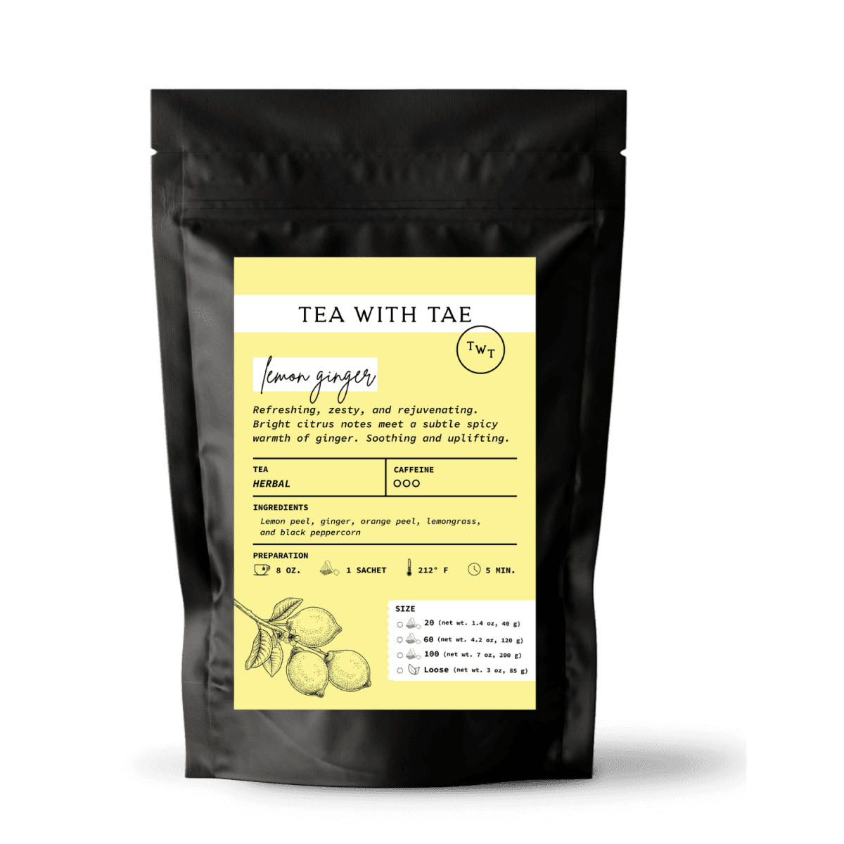 Lemon Ginger Pouch