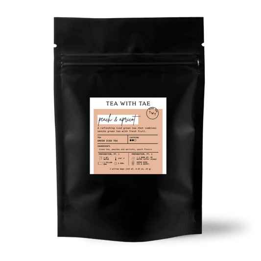 Peach & Apricot Iced Green Tea Sampler Pouch (2 Pillow Bags)
