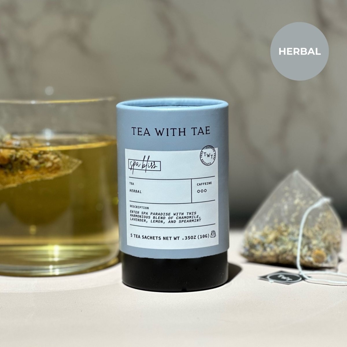 Spa Bliss Mini Tea Tube (5 tea bags)