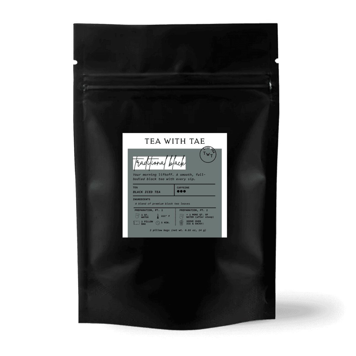 Traditional Iced Black Tea Sampler Pouch (2 Pillow Bags)