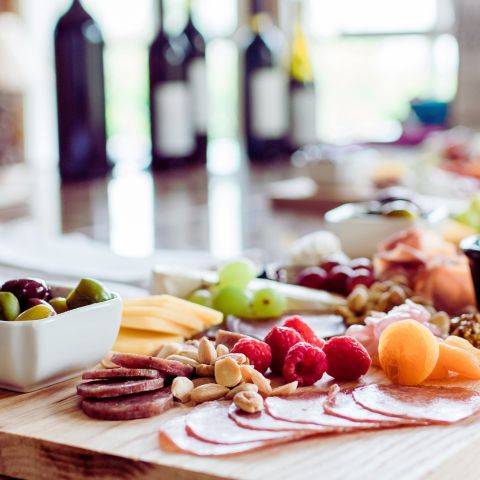 Fall Charcuterie Board with various items