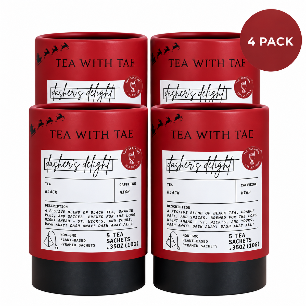 Rudolph's Delight Mini Tea Tube (5 tea bags)