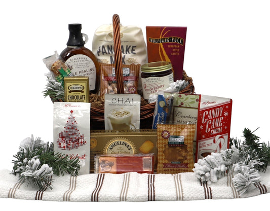 Country Christmas Breakfast Large Gift Basket