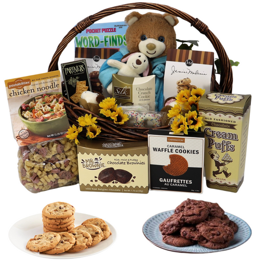 Snuggly Care Bear Gift Basket