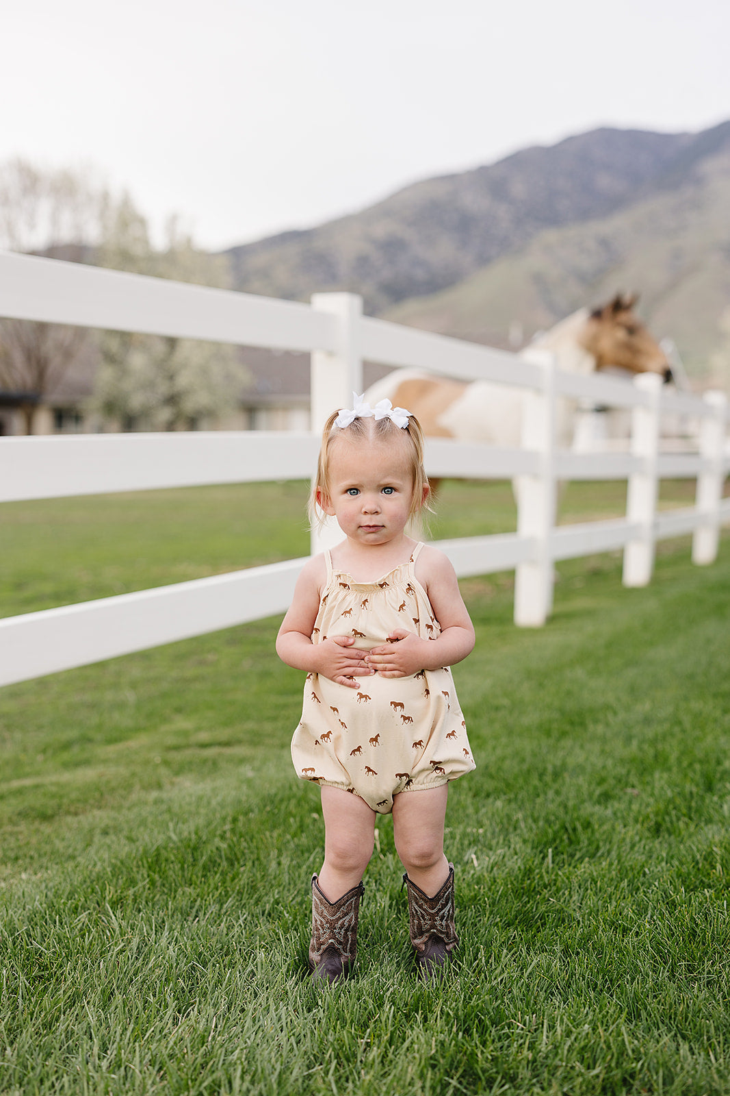 Horse Tank Bubble Romper