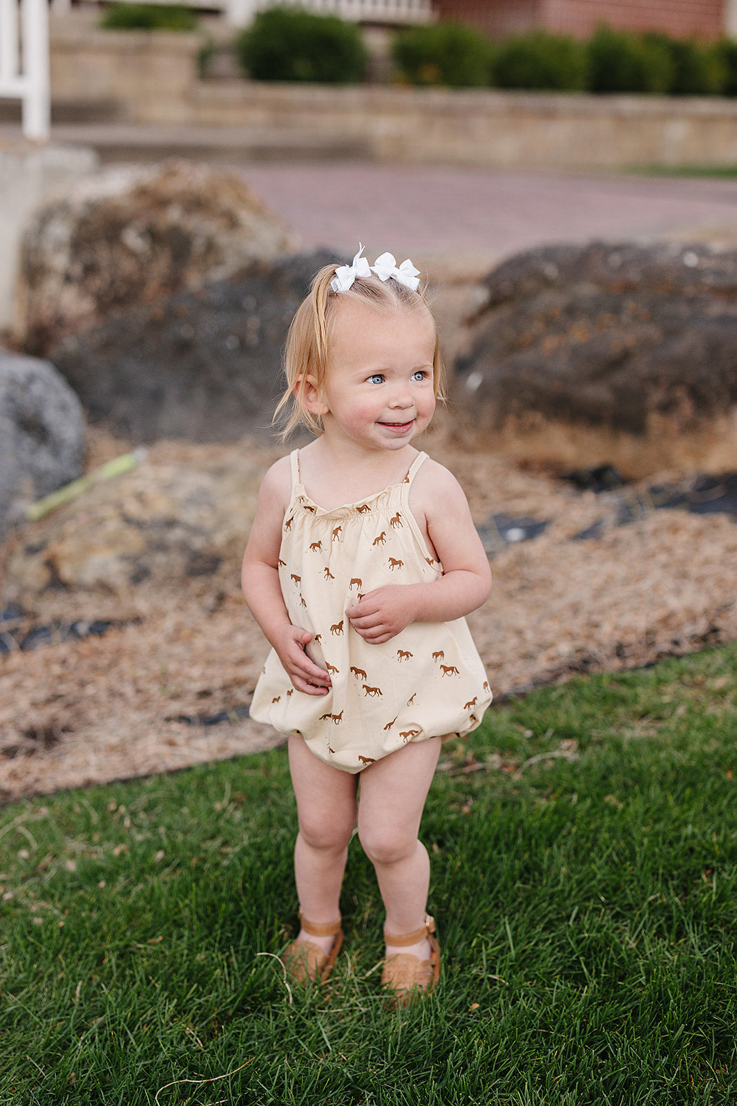 Horse Tank Bubble Romper