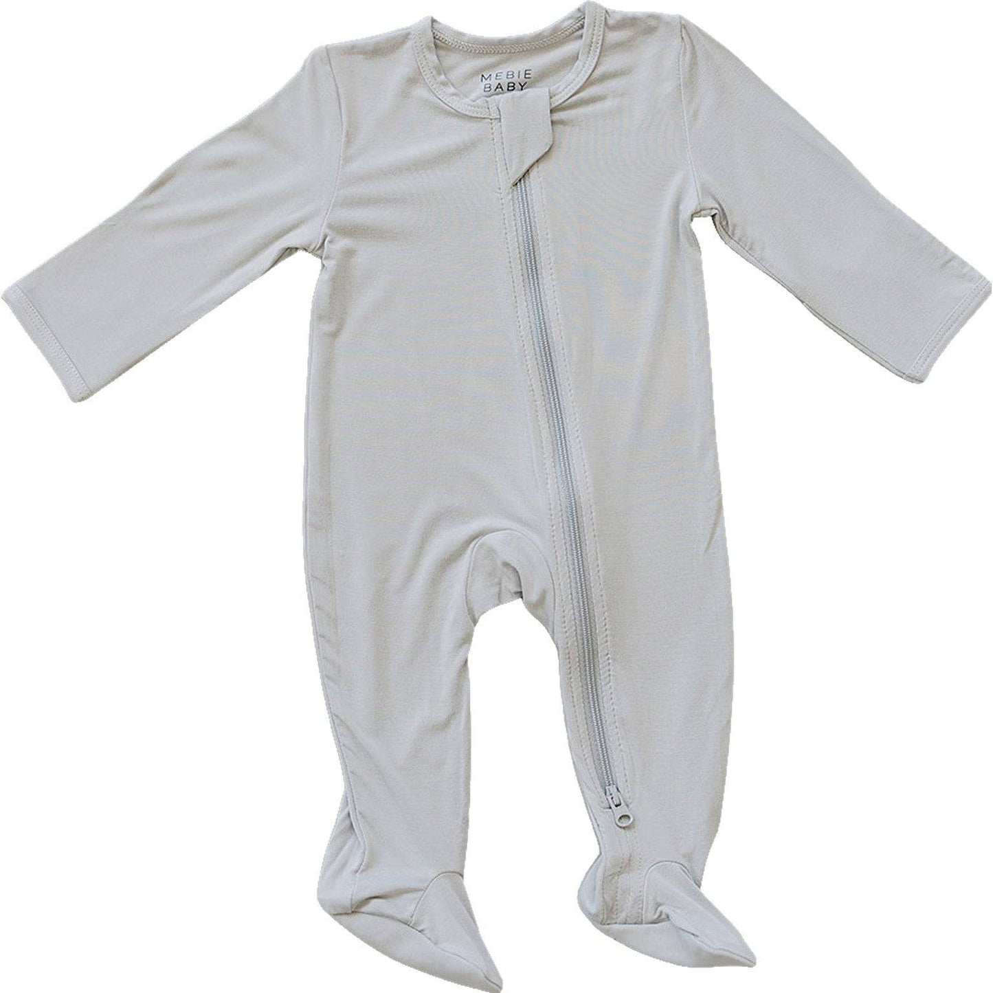 Stone Bamboo Footed Zipper