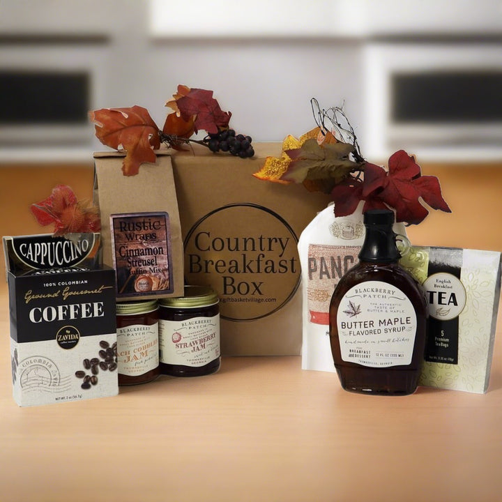 Country Breakfast Box - Gift Box - Gift Basket Village