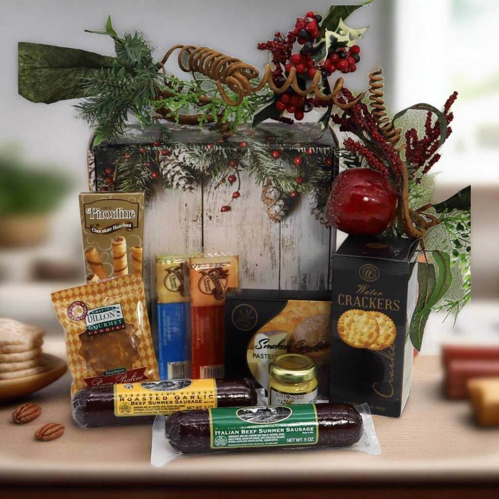 Home for the Holidays Deluxe - Gift Box - Gift Basket Village