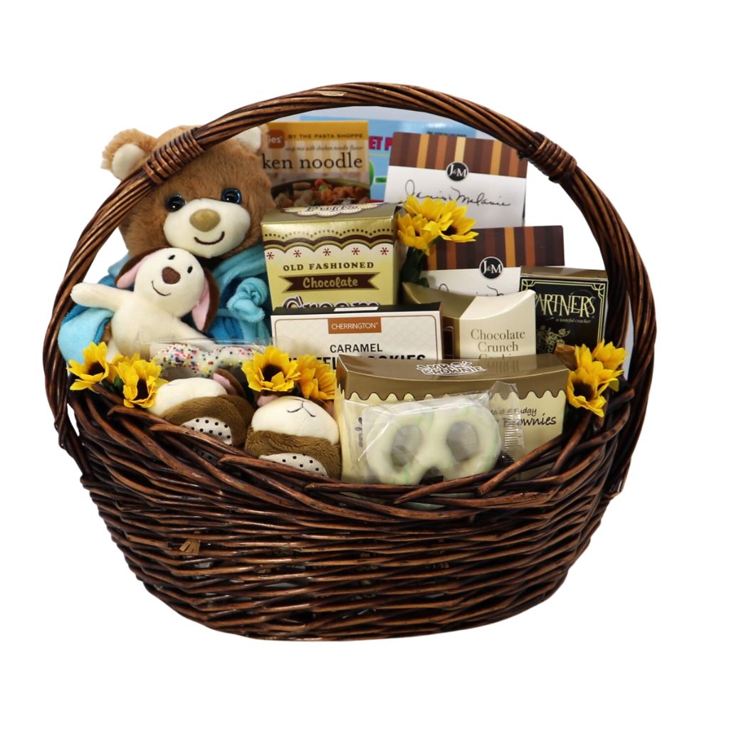 Snuggly Care Bear - Gift Basket - Gift Basket Village